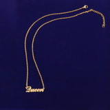 The 90's  | Classic Custom Made Initial Letter Name Adjustable Slogan Necklace