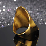 The Golden Aura | Ladies 14k Gold Over No Fade Stainless Steel Cocktail Party Rings