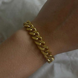 Chunky Cuban Link | 18k Gold No Fade Stainless Steel Link Bracelet and Chain Necklace