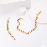 Chunky Cuban Link | 18k Gold No Fade Stainless Steel Link Bracelet and Chain Necklace