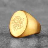 Kingsman | 14k Gold Over No Fade 316L Stainless Steel The Secret Service Ring