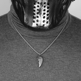Rose Angel Wings |316L No Fade Stainless Steel Street Wear Pendant Chain Necklace