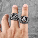 Vintage Viking | 316L No Fade Stainless Steel Celtic Knot Mens Streetwear Rings