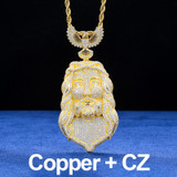 The Imperial | Solid Sterling Silver Moissanite Diamond Hip Hop Jesus Piece Pendant
