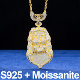 The Imperial | Solid Sterling Silver Moissanite Diamond Hip Hop Jesus Piece Pendant
