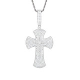 Baguette Luxury | Moissanite Diamond Solid Silver Hip Hop Cross Pendant 