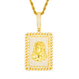 Jesus Tag | Solid 925 Silver Moissanite Diamond Jesus Head Hip Hop Pendant Chain
