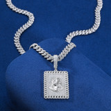 Jesus Tag | Solid 925 Silver Moissanite Diamond Jesus Head Hip Hop Pendant Chain