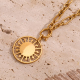 18k Gold Stainless Steel Waterproof Divine Freedom Bird Pendant Necklace