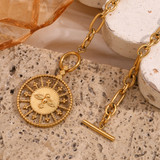 18k Gold Stainless Steel Waterproof Divine Freedom Bird Pendant Necklace