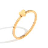 Ladies Lovers Friends 18k Gold Waterproof Stainless Steel Twp Piece Puzzle Ring