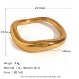18k Gold Waterproof Stainless Steel Cubic Zirconia Shell Enamel Bling Rings