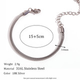 Ladies 18k Gold Waterproof Stainless Steel Foxtail Necklace Ankle Anklet Bracelet Jewelry Set