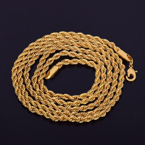 14k Gold Rope Hip Hop Chain