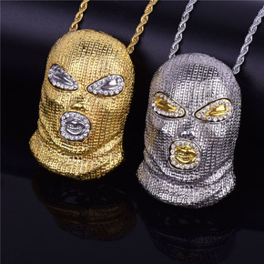 Silver Masked Goon Pendant Chain