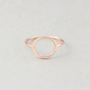18k Gold .925 Silver Rose Gold Classic Sparkling Hollow Cut Out Karma Hoop Rings
