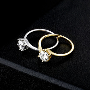 Ladies 1ct D Color VVS1 Moissanite Diamond .925 Sterling Silver Bling Bling Rings