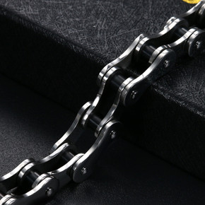 10mm Stainless Steel Wide Heavy Biker Bicycle Motorcycle Bling Chain Bracelets