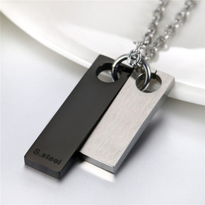 New Fashion Casual Style Geo Shape Contemporary Street Wear Pendant Chain Necklace