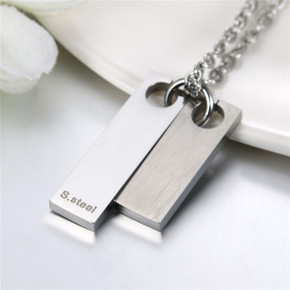 New Fashion Casual Style Geo Shape Contemporary Street Wear Pendant Chain Necklace 