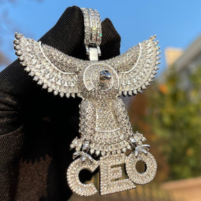 Flying High Above It Ceo Soaring Eagle Hip Hop Chain Necklace