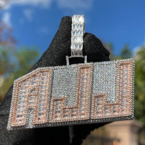 HighLife | Custom Made Iced Baguette Blinged Out Custom Made Pendant