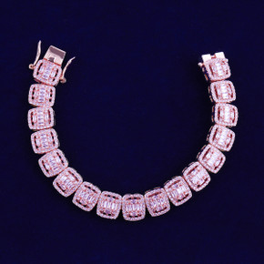 C-Sharp | VVS Diamond CZ Cuban Link 4 Prong Set Hip Hop 24k