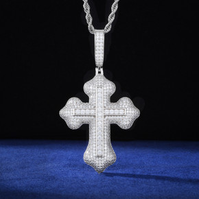 Spirit Within | Luxury Moissanite Diamond Solid 925 Silver Hip Hop  Cross Pendant