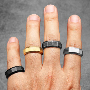 Geometric | 316L No Fade Stainless Steel Rotating Lug Nut Rings