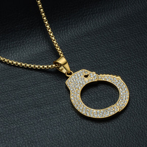 Handcuff Pendant Chain Necklace Handcuff Pendant Chain Necklace
