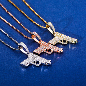 Ride or Die Hip Hop 925 Sterling Silver Rose Gold 14k Hip Hop Gun 380 Pistol Bling Pendant Ride or Die Hip Hop 925 Sterling Silver Rose Gold 14k Hip Hop Gun 380 Pistol Bling Pendant