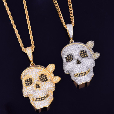 Skull Pirate Iced Chain
