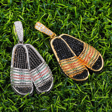 Gucci Slippers AAA Micro Pave Stone Pendant