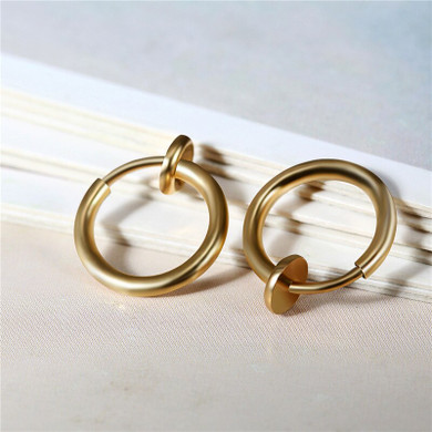 14k Gold Silver Black Mini Hoop No Fade Stainless Steel Fashion Earrings