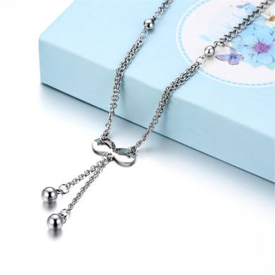 Ladies No Fade Stainless Steel Infinity High Fashion Bangle Chain Bracelets