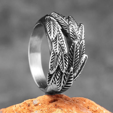 Joseph's Dream | 316L No Fade Stainless Steal Ear of Wheat Plant Spiritual Ring