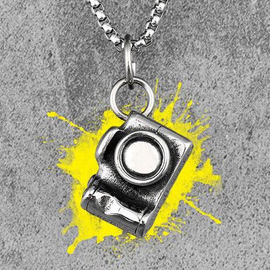 SLR Camera | 316L Stainless Steel Photographer Digital Camera Street Style Pendant