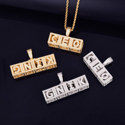 Showcase Your Name With A Customized Baby Block Pendant