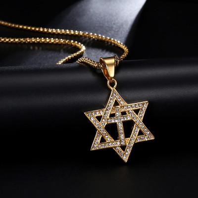 Scintillating Star of David Pendant Plus Chain Necklace: It Is Yours NOW