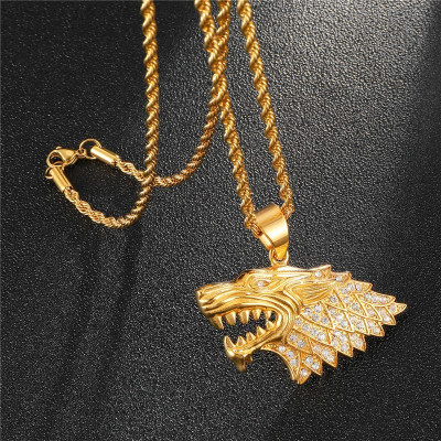 The Big Bad Wolf Iced Out Pendant Glitters And How!