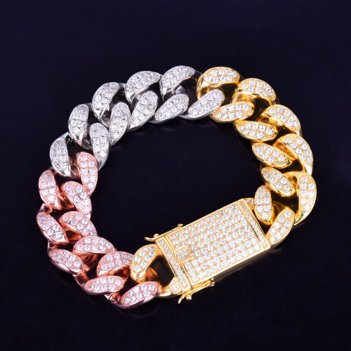 20mm Miami Cuban Link Chain Bracelet