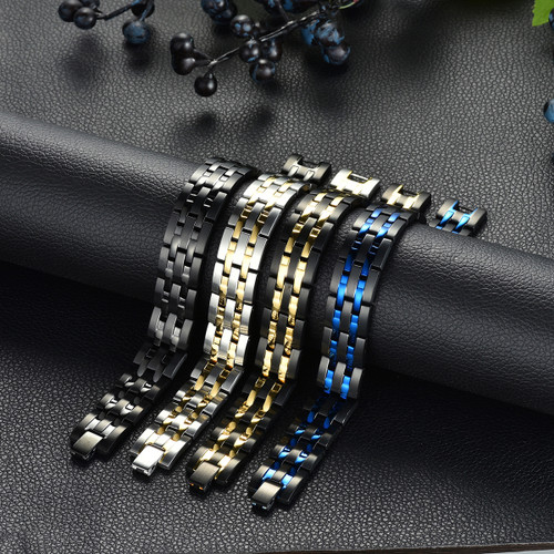 Mens Germanium no Fade Stainless Steel Magnetic High Fashion Bracelets