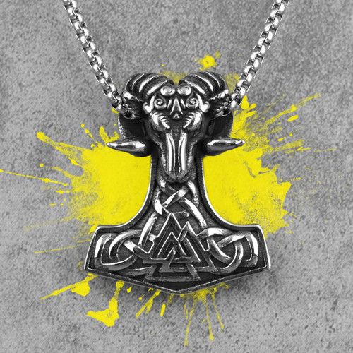 Stainless Steel Hammer Of The Gods Sheep God Street Wear 316L No Fade Pendants