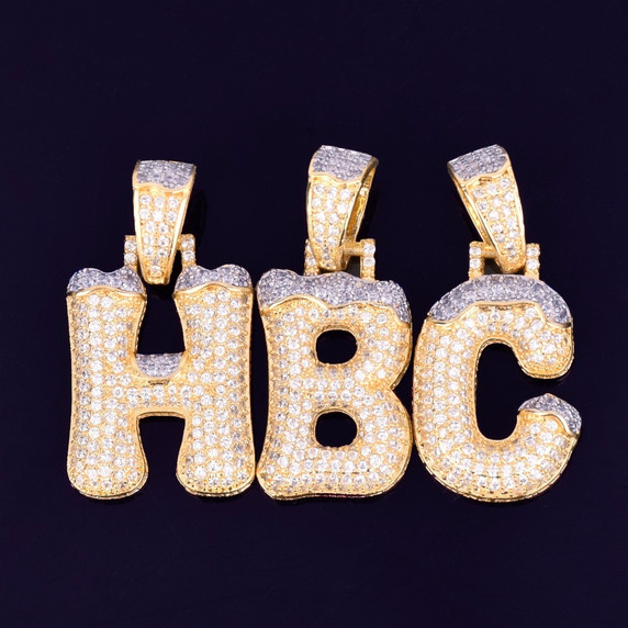 Hip Hop Bling Jewelz Initial Chains