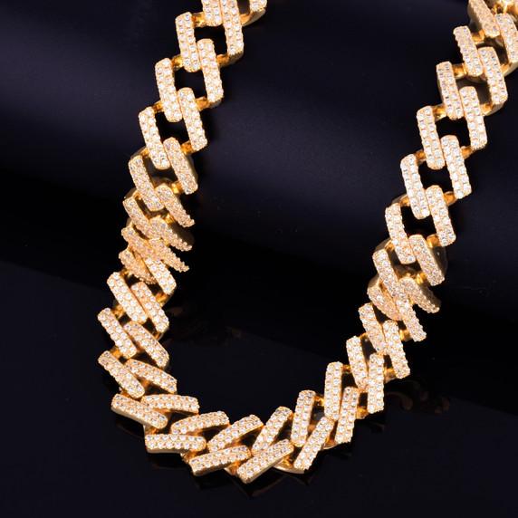 24k Gold square Cuban Link