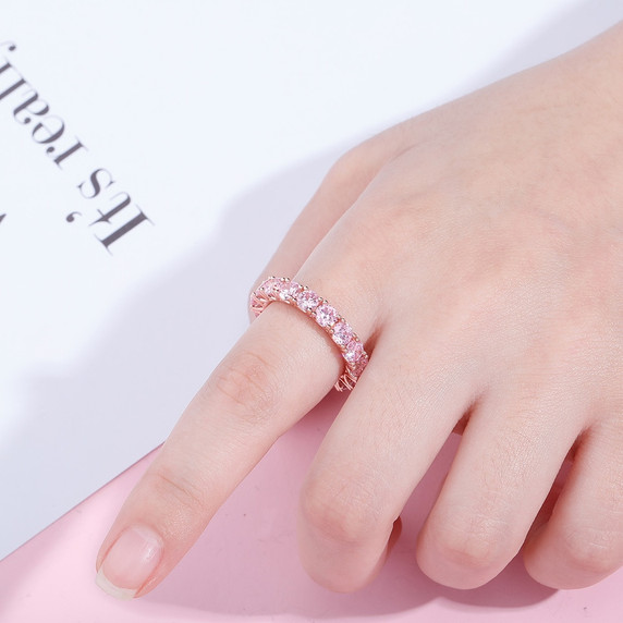 High Fashion Simulate Diamond Personality Flooded Ice Bling Rings