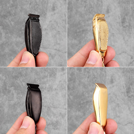 14k Gold Black Silver over No Fade Stainless Steel Barber Clippers Shaver Pendant Chains