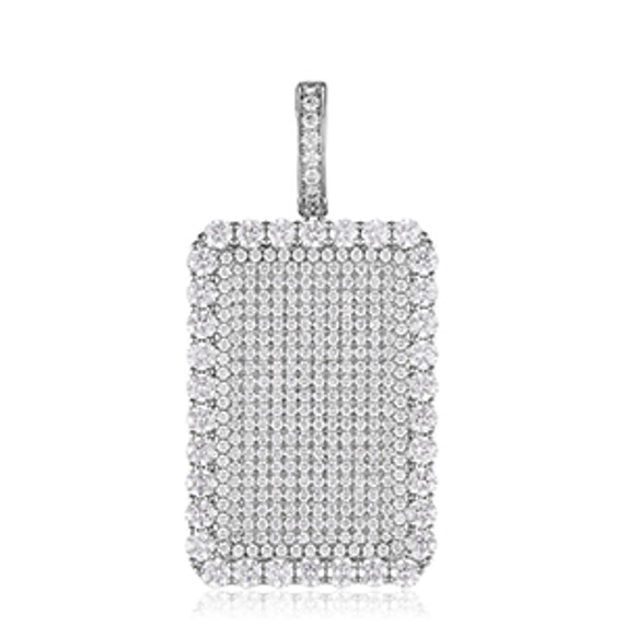 Baguette Luxury | Moissanite Diamond Solid Silver Hip Hop Cross Pendant 
