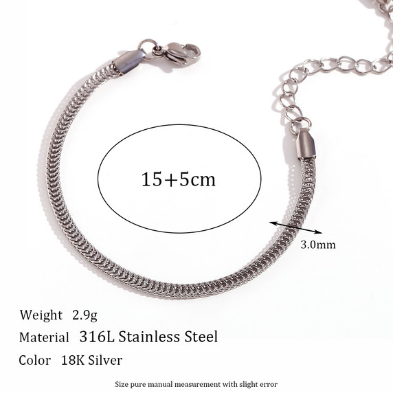 Ladies 18k Gold Waterproof Stainless Steel Foxtail Necklace Ankle Anklet Bracelet Jewelry Set