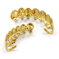 Full Mouth 8 Tooth 14k Gold Silver Black Hip Hop Teeth Grillz Set